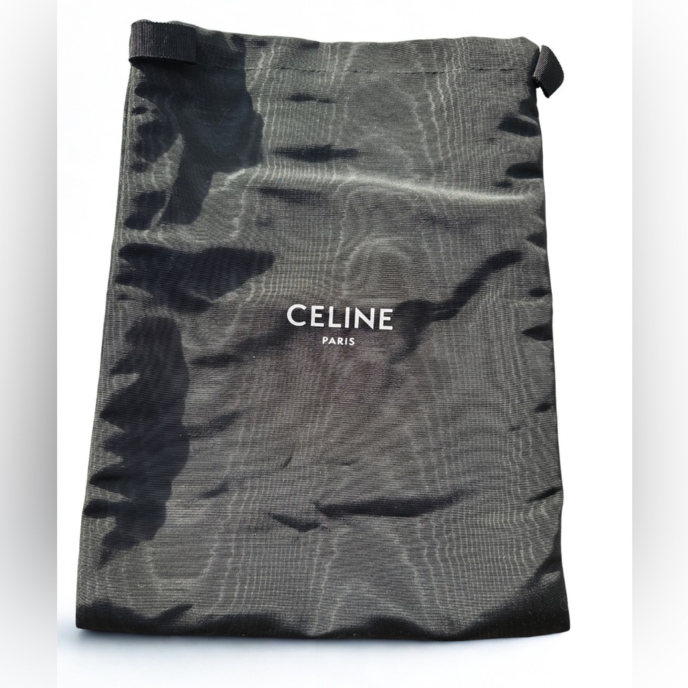 CELINE Paris Black Dust Bag 14x10 | Authentic Storage for Small Leather Goods
